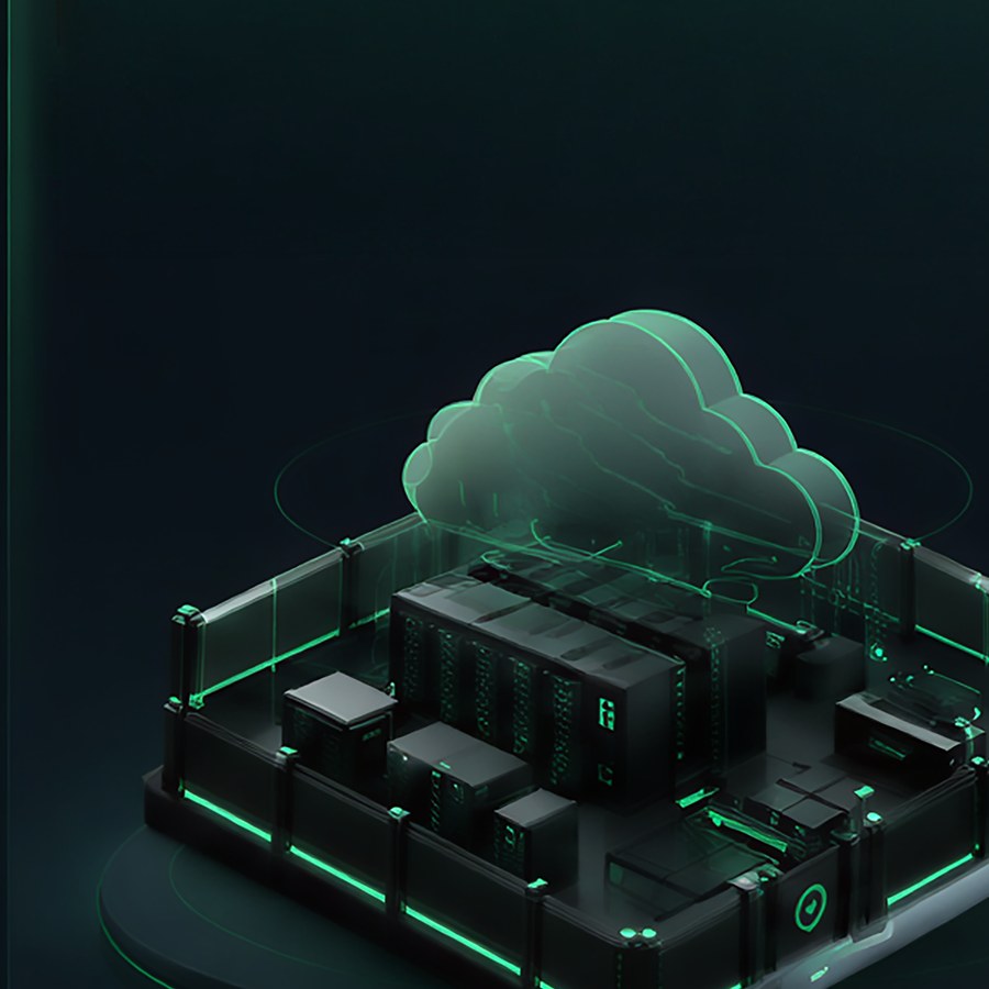 Render of a dedicated private cloud campus.
